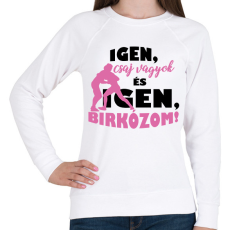 PRINTFASHION Igen, birkózom! - Női pulóver - Fehér