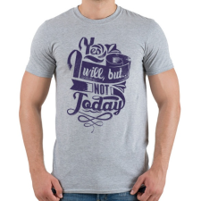 PRINTFASHION Igen... de nem ma! - Férfi póló - Sport szürke férfi póló