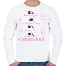 PRINTFASHION Igen, kislány lesz! - Férfi pulóver - Fehér férfi pulóver, kardigán