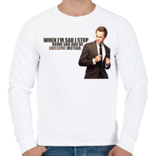 PRINTFASHION Így jártam anyátokkal - Férfi pulóver - Fehér férfi pulóver, kardigán