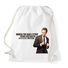 PRINTFASHION Így jártam anyátokkal - Sportzsák, Tornazsák - Fehér tornazsák