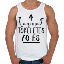 PRINTFASHION Így néz ki egy tökéletes 70-es - Férfi atléta - Fehér atléta, trikó