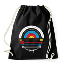 PRINTFASHION Íjászat - Sportzsák, Tornazsák - Fekete tornazsák