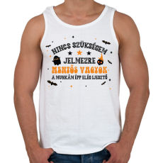 PRINTFASHION ijesztő a munkám - Férfi atléta - Fehér