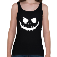 PRINTFASHION Ijesztő Arc - Fehér - Női atléta - Fekete