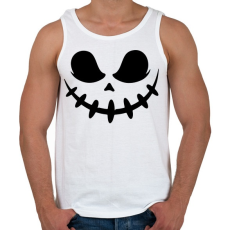PRINTFASHION Ijesztő halloween fej - Férfi atléta - Fehér