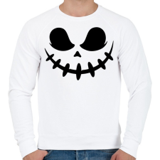 PRINTFASHION Ijesztő halloween fej - Férfi pulóver - Fehér férfi pulóver, kardigán