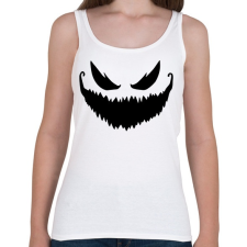 PRINTFASHION Ijesztő halloween tökfej 2 - Női atléta - Fehér női trikó