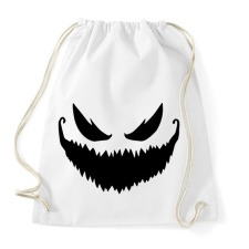 PRINTFASHION Ijesztő halloween tökfej 2 - Sportzsák, Tornazsák - Fehér tornazsák