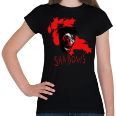 PRINTFASHION ijesztő zombi - Női póló - Fekete