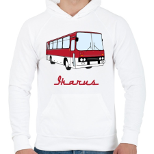PRINTFASHION Ikarus - Férfi kapucnis pulóver - Fehér férfi pulóver, kardigán
