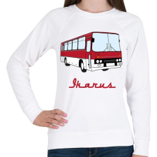 PRINTFASHION Ikarus - Női pulóver - Fehér női pulóver, kardigán