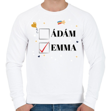 PRINTFASHION Iker baba - Névvel - Férfi pulóver - Fehér férfi pulóver, kardigán