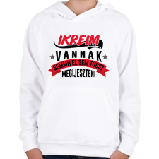 PRINTFASHION Ikreim vannak - Gyerek kapucnis pulóver - Fehér gyerek pulóver, kardigán