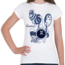 PRINTFASHION ikrek - Női póló - Fehér női póló