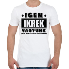 PRINTFASHION Ikrek vagyunk (fekete) - Férfi póló - Fehér férfi póló