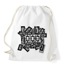 PRINTFASHION Illusion Trio1 - Sportzsák, Tornazsák - Fehér tornazsák