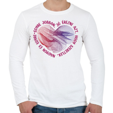 PRINTFASHION Illyés Gyula - Jó érezni - Férfi hosszú ujjú póló - Fehér férfi póló