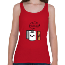 PRINTFASHION Ilyen testem lesz - Női atléta - Cseresznyepiros női trikó