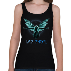 PRINTFASHION IM'A ANGEL - Női atléta - Fekete
