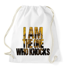 PRINTFASHION IM AM THE ONE WHO KNOCKS - Sportzsák, Tornazsák - Fehér tornazsák