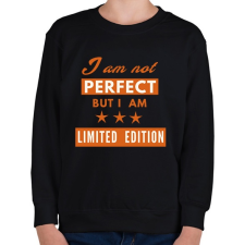 PRINTFASHION IMA NOT PERFECT - Gyerek pulóver - Fekete gyerek pulóver, kardigán