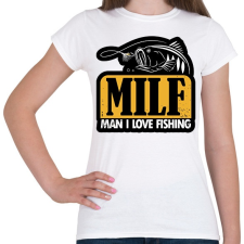 PRINTFASHION Imádok horgászni!  - Női póló - Fehér női póló