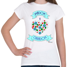 PRINTFASHION Imádom a családom - Női póló - Fehér