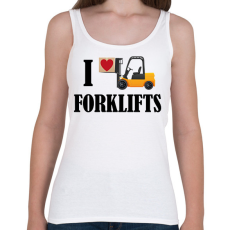 PRINTFASHION Imádom a targoncákat - Női atléta - Fehér