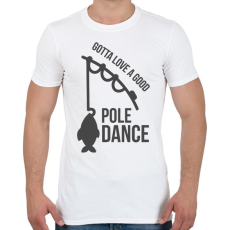 PRINTFASHION Imádom, ahogy ficánkol  - Férfi póló - Fehér