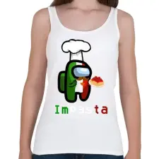 PRINTFASHION Impasta - Among Us - Női atléta - Fehér női trikó