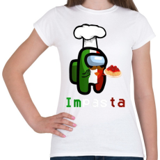 PRINTFASHION Impasta - Among Us - Női póló - Fehér