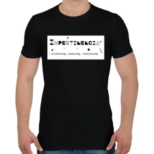 PRINTFASHION Impertinencia - Férfi póló - Fekete férfi póló