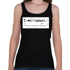 PRINTFASHION Impertinencia - Női atléta - Fekete női trikó