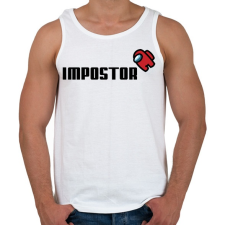 PRINTFASHION Impostor - Among us - Férfi atléta - Fehér atléta, trikó