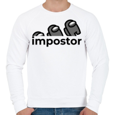 PRINTFASHION Impostor - Among us - Férfi pulóver - Fehér férfi pulóver, kardigán
