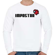 PRINTFASHION Impostor - Among us - Férfi pulóver - Fehér férfi pulóver, kardigán