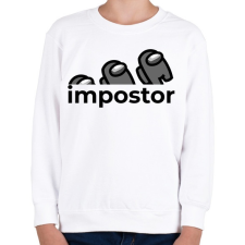 PRINTFASHION Impostor - Among us - Gyerek pulóver - Fehér gyerek pulóver, kardigán