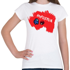 PRINTFASHION Impostor - Among us - Női póló - Fehér