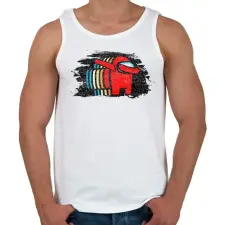 PRINTFASHION Impostor Dab - Among us - Férfi atléta - Fehér atléta, trikó