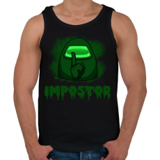 PRINTFASHION IMPOSTOR-GREEN - Férfi atléta - Fekete