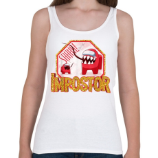 PRINTFASHION Impostor - Shhhhh! - Női atléta - Fehér