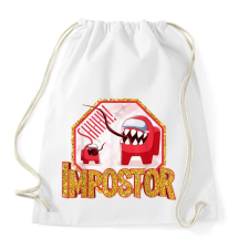 PRINTFASHION Impostor - Shhhhh! - Sportzsák, Tornazsák - Fehér tornazsák