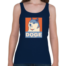 PRINTFASHION IN DOGE WE TRUST - Női atléta - Sötétkék