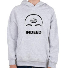 PRINTFASHION Indeed - Csillagkapu - Fekete - Gyerek kapucnis pulóver - Sport szürke gyerek pulóver, kardigán