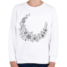 PRINTFASHION Indiai nyakék2 - Gyerek pulóver - Fehér gyerek pulóver, kardigán