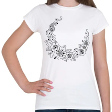 PRINTFASHION Indiai nyakék2 - Női póló - Fehér női póló
