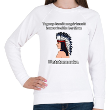 PRINTFASHION Indián barát - Női pulóver - Fehér női pulóver, kardigán