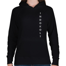 PRINTFASHION INDOKOLT - Női kapucnis pulóver - Fekete női pulóver, kardigán