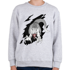 PRINTFASHION Indominus rex - Gyerek pulóver - Sport szürke
